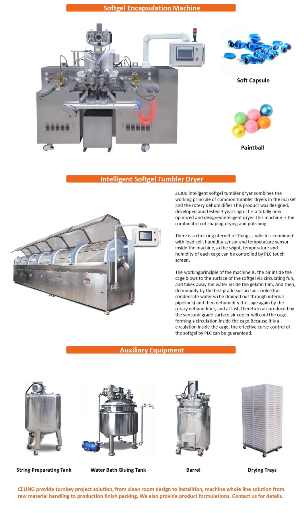 Pharmaceutical Health Care Soft Gelatin Capsule Filling Machine / Encapsulation Production Line